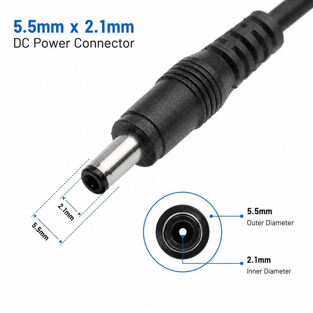 12V 2A Power Adapter UK Plug 5.5mm x 2.1mm Charger for CCTV Camera, WiFi Router, LED Strip Lights, Decoder & Security Systems