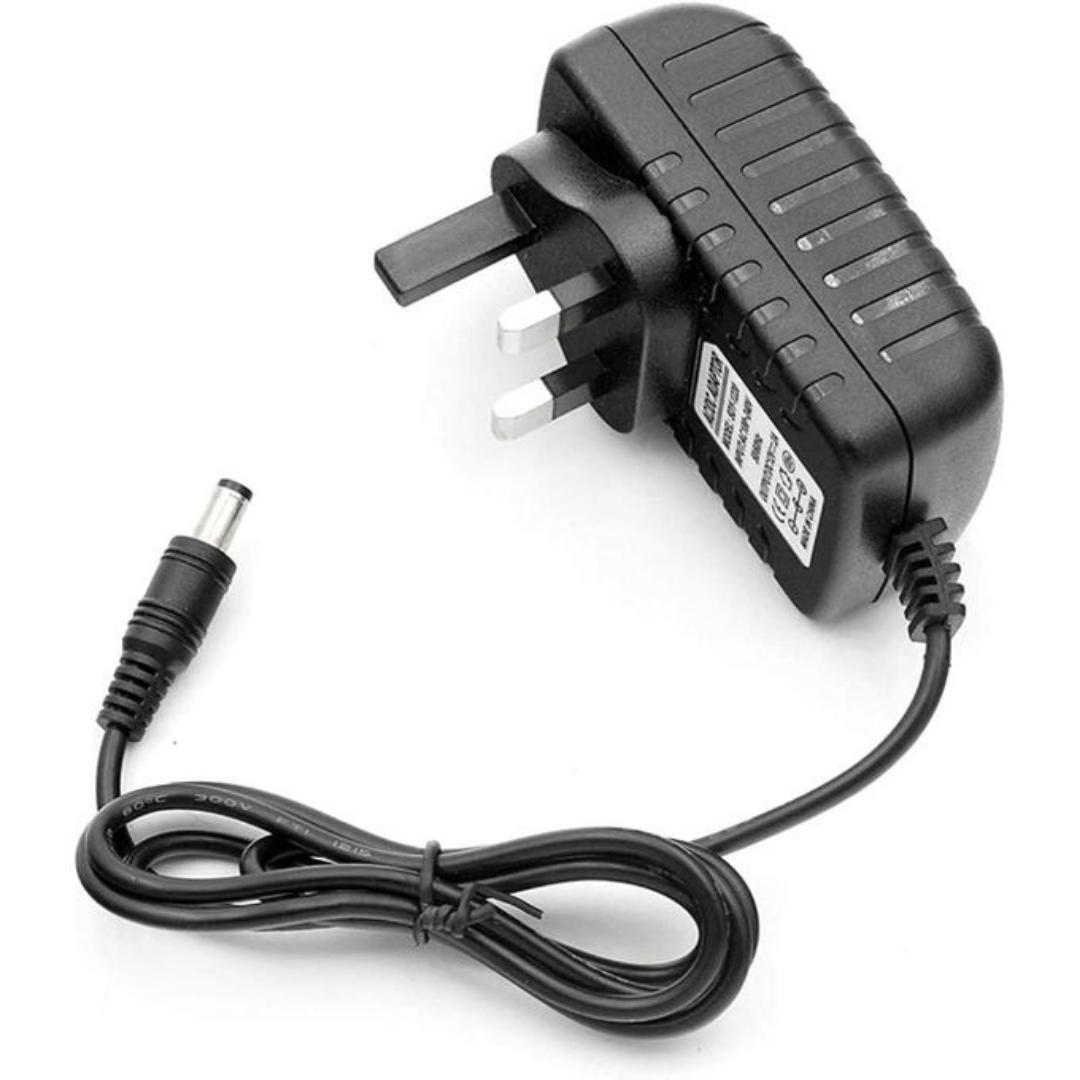 12V 2A Power Adapter UK Plug 5.5mm x 2.1mm Charger for CCTV Camera, WiFi Router, LED Strip Lights, Decoder & Security Systems