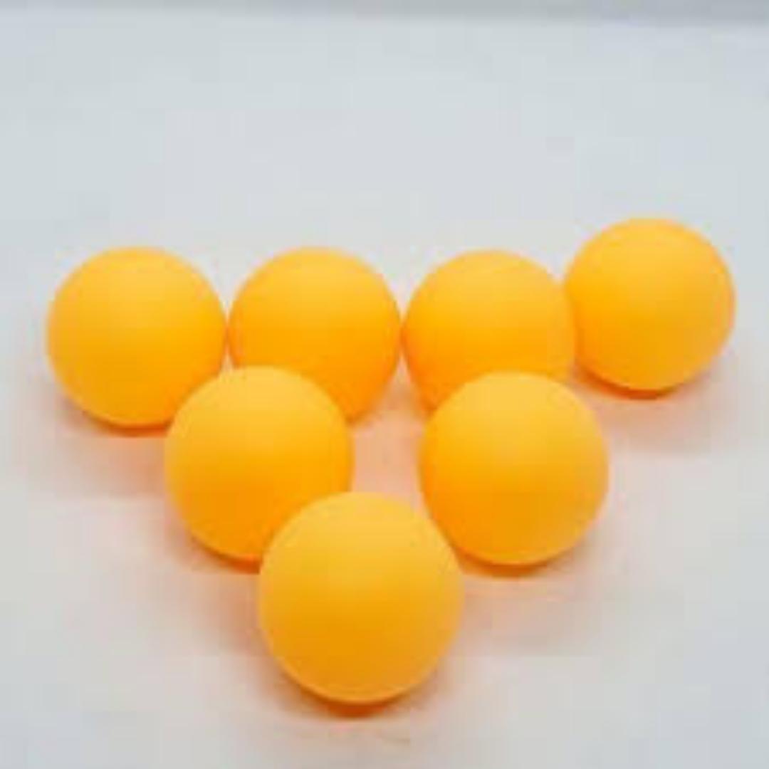 Chengdeli 40mm Table Tennis Balls 6pcs – Ping Pong Balls for Training & Practice – White/Orange