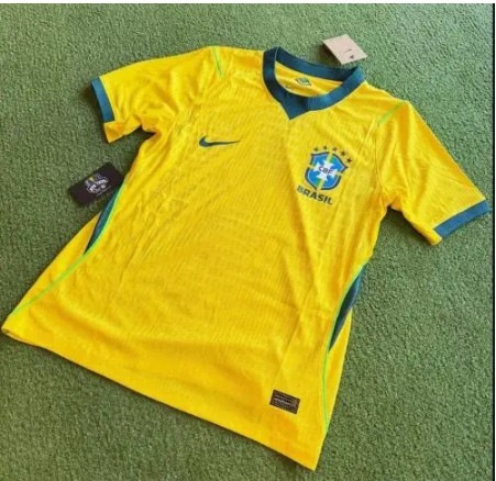 Brazil Home Football Jersey – Men's Yellow Soccer Fan Shirt | Breathable Sportswear 2025/2026 Edition