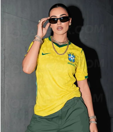 Brazil Home Football Jersey – Men's Yellow Soccer Fan Shirt | Breathable Sportswear 2025/2026 Edition