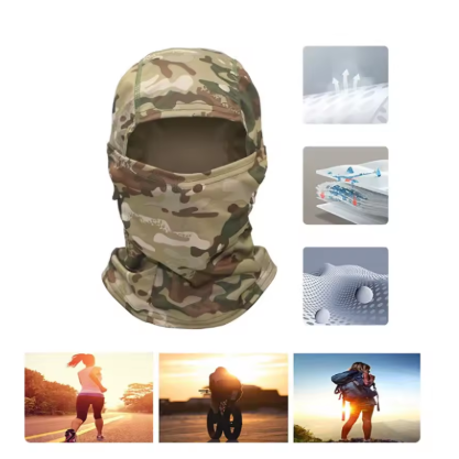 1PCS Tactical Military Camouflage Balaclava - Breathable Full Face Mask / UV Protection Motorbike Headwear