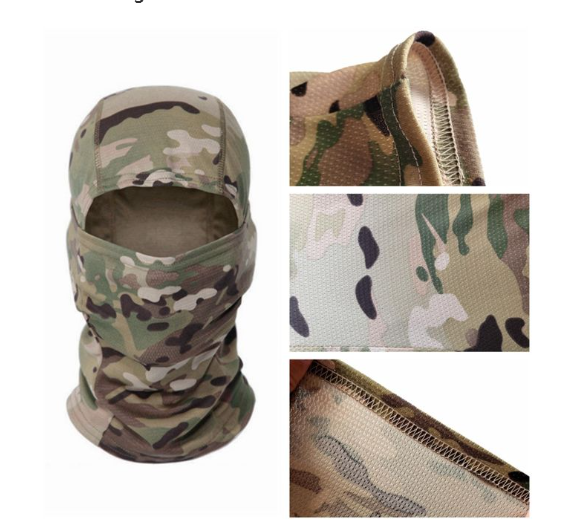 1PCS Tactical Military Camouflage Balaclava - Breathable Full Face Mask / UV Protection Motorbike Headwear
