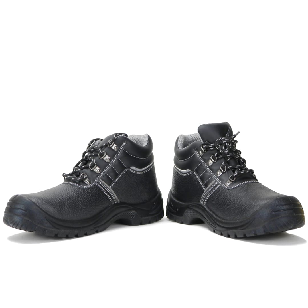 FLASH DEALS♐!Leather Soldier Heavy Duty Industrial Safety Shoes – Steel Toe Work Boots, Slip-Resistant Protective Footwear, Durable Construction Safety Boots for Men & Women, Comfortable All-Day Work