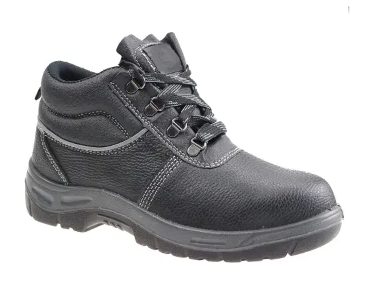 FLASH DEALS♐!Leather Soldier Heavy Duty Industrial Safety Shoes – Steel Toe Work Boots, Slip-Resistant Protective Footwear, Durable Construction Safety Boots for Men & Women, Comfortable All-Day Work