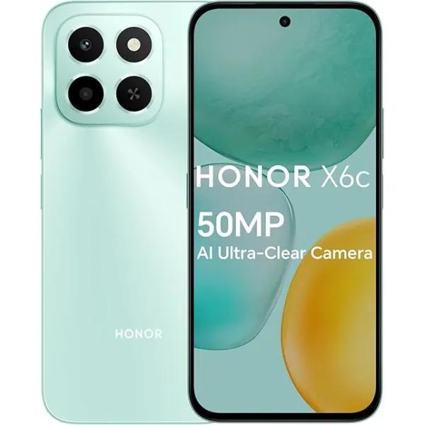 HONOR X6c 4G Smartphone 6GB RAM 128GB/256GB Android 15 120Hz Display 5300mAh Battery Side Fingerprint
