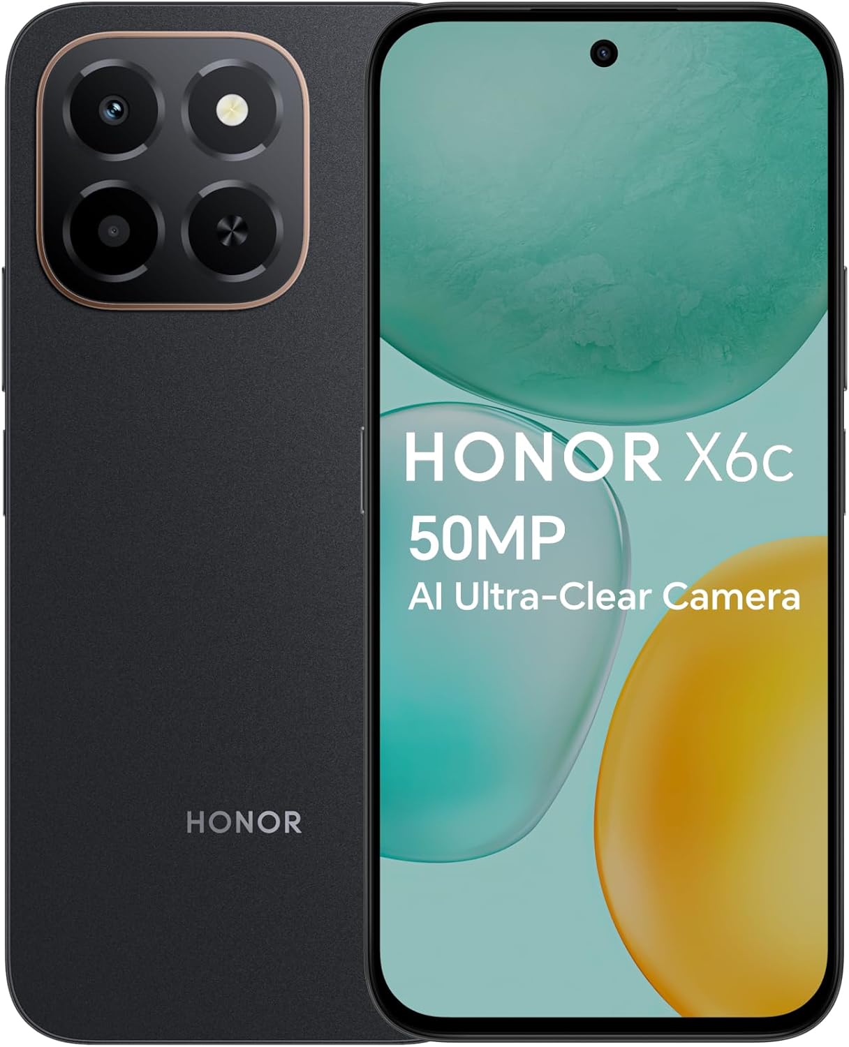 HONOR X6c 4G Smartphone 6GB RAM 128GB/256GB Android 15 120Hz Display 5300mAh Battery Side Fingerprint