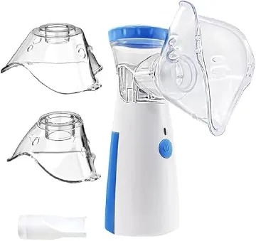 PORTABLE Nebulizer - Nebulizer Machine for Adults and Kids Travel and Household Use, Handheld Mesh Nebulizer for Breathing Problems