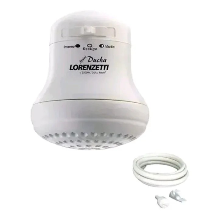 Lorenzetti hot water shower for fresh/salty water 3 temperature lorenzeti instant shower electric water heater is the ideal option for a relaxing and economic bath. It has 3 temperature settings