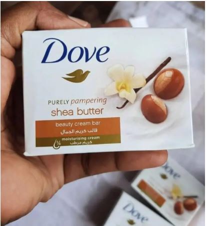 Dove skin care set/Dove 4-in-1 Pampering Shea Butter & Vanilla skincare set, which includes a body wash, body lotion, beauty bar soap, and a Victoria's Secret Bare Vanilla fragrance mist.