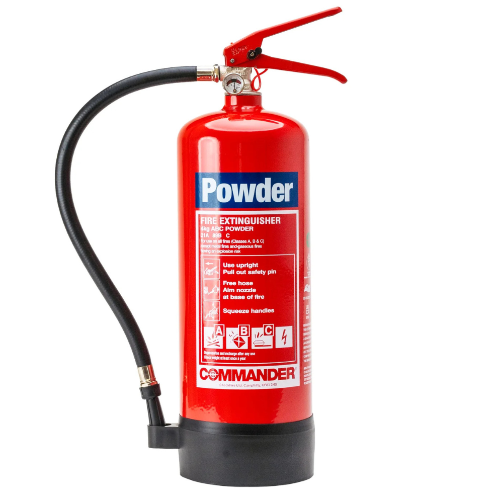 4KG ABC Dry Powder Fire Extinguisher – DCP – For Office, Shop & Home – Red
