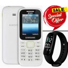SAMSUNG SM-B310E /15 (DUOS), 2" DISPLAY,FM DUAL-SIM) FEATURE PHONE, BUTTON PHONE, ORIGINAL KABAMBE PLUS FREE LD WATCH