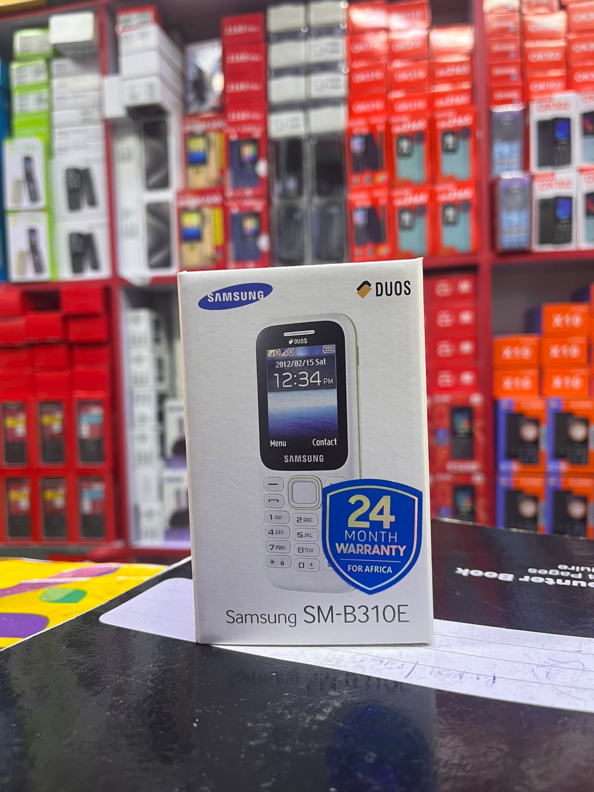 SAMSUNG SM-B310E /15 (DUOS), 2" DISPLAY,FM DUAL-SIM) FEATURE PHONE, BUTTON PHONE, ORIGINAL KABAMBE PLUS FREE LD WATCH