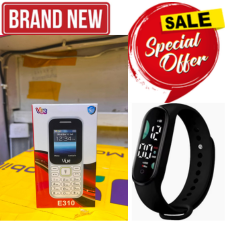 VUE E310 IS AN AFFORDABLE DUAL-SIM FEATURE PHONE FEATURING A 1.77-INCH SCREEN, A WIRELESS FM RADIO, AND A BUILT-IN TORCH LIGHT (OFTEN STYLED LOCALLY AS A "MULIKA MWIZI" OR "KABAMBE" PHONE WITH STRAPS
