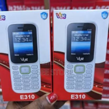 VUE E310 IS AN AFFORDABLE DUAL-SIM FEATURE PHONE FEATURING A 1.77-INCH SCREEN, A WIRELESS FM RADIO, AND A BUILT-IN TORCH LIGHT (OFTEN STYLED LOCALLY AS A "MULIKA MWIZI" OR "KABAMBE" PHONE WITH STRAPS