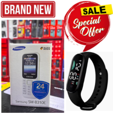 SAMSUNG SM-B310E /15 (DUOS), 2" DISPLAY,FM DUAL-SIM) FEATURE PHONE, BUTTON PHONE, ORIGINAL KABAMBE PLUS FREE LD WATCH