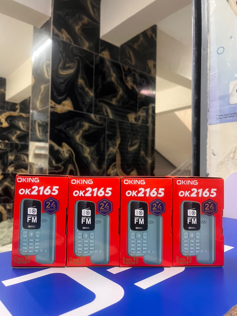 OKING OK 2165 FEATURED KABAMBE MOBILE PHONE WITH DUAL SIM CARD, LOUD SPEAKER, FACEBOOK, VIBRATION, ALARM, HD CAMERA, CALCULATOR, POWERFUL BATTERY, WIRELESS FM & BIG TORCH RELIABLE MOBILE PHONE DESIGN