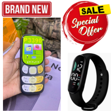 Poya P3390 Featured Kabambe Mobile Phone with dualSIM Card, Loud Speaker, Facebook, Vibration Alarm, HD Camera Calculator, Powerful battery, Wireless FM & Big Torch reliable type c charger color black