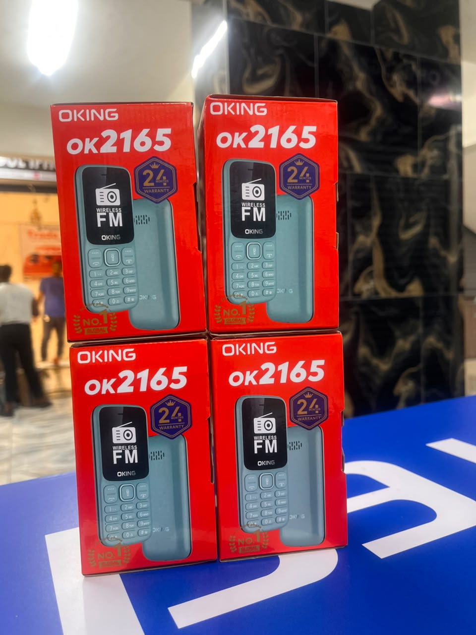OKING OK 2165 FEATURED KABAMBE MOBILE PHONE WITH DUAL SIM CARD, LOUD SPEAKER, FACEBOOK, VIBRATION, ALARM, HD CAMERA, CALCULATOR, POWERFUL BATTERY, WIRELESS FM & BIG TORCH RELIABLE MOBILE PHONE DESIGN