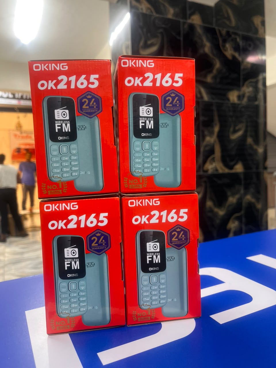 OKING OK 2165 FEATURED KABAMBE MOBILE PHONE WITH DUAL SIM CARD, LOUD SPEAKER, FACEBOOK, VIBRATION, ALARM, HD CAMERA, CALCULATOR, POWERFUL BATTERY, WIRELESS FM & BIG TORCH RELIABLE MOBILE PHONE DESIGN