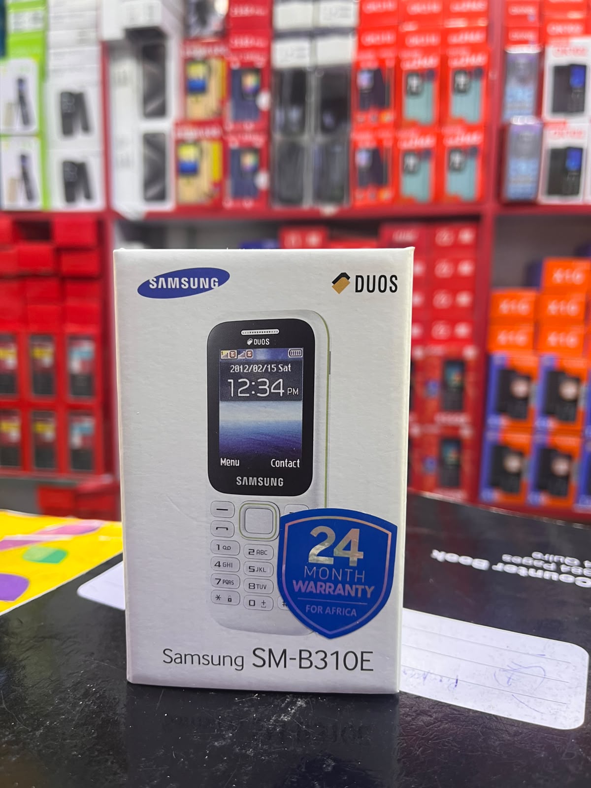 SAMSUNG SM-B310E /15 (DUOS), 2" DISPLAY,FM DUAL-SIM) FEATURE PHONE, BUTTON PHONE, ORIGINAL KABAMBE PLUS FREE LD WATCH