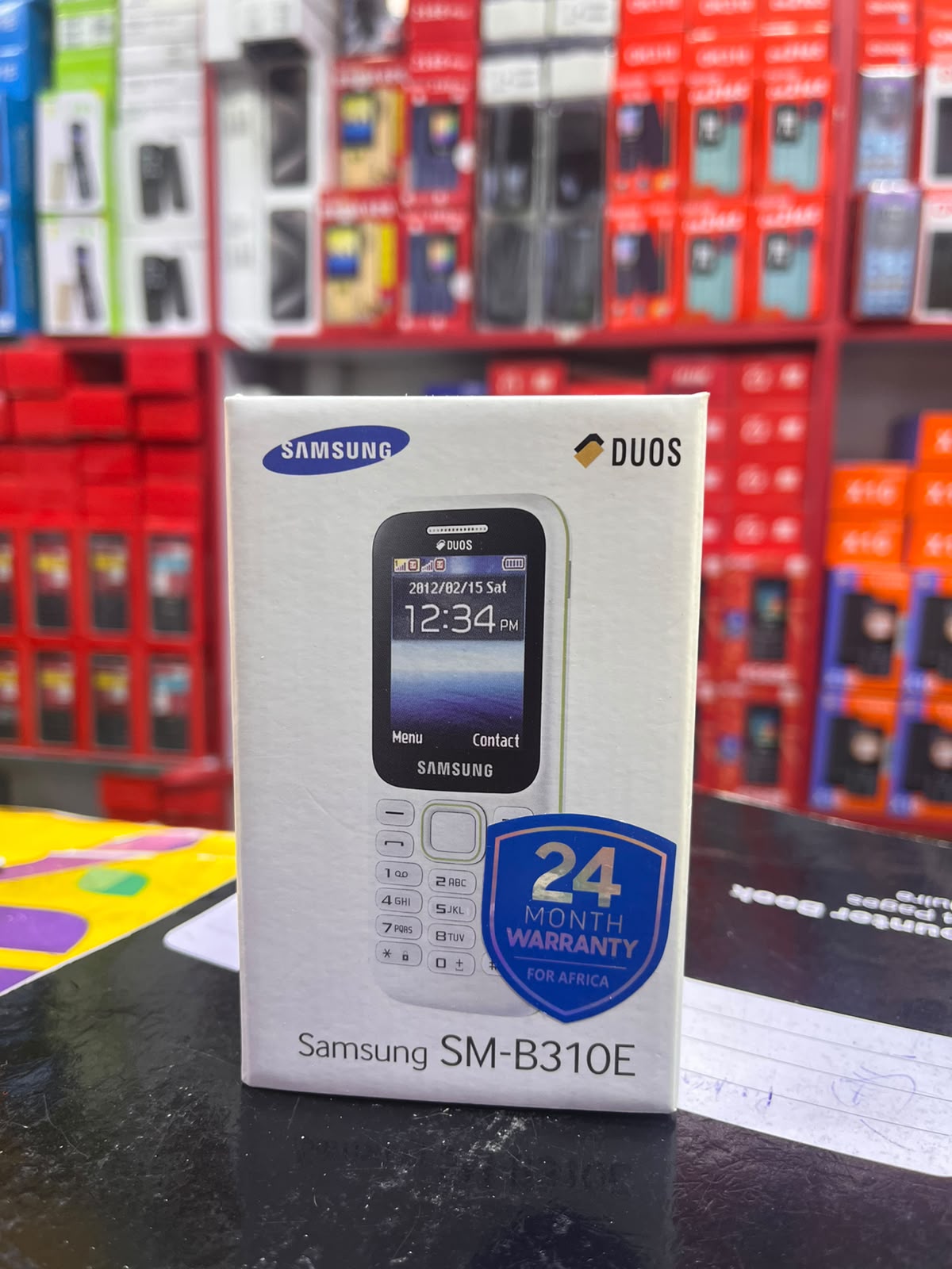 SAMSUNG SM-B310E /15 (DUOS), 2" DISPLAY,FM DUAL-SIM) FEATURE PHONE, BUTTON PHONE, ORIGINAL KABAMBE PLUS FREE LD WATCH