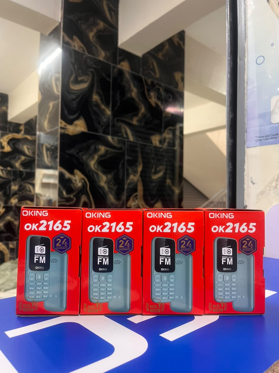 OKING OK 2165 FEATURED KABAMBE MOBILE PHONE WITH DUAL SIM CARD, LOUD SPEAKER, FACEBOOK, VIBRATION, ALARM, HD CAMERA, CALCULATOR, POWERFUL BATTERY, WIRELESS FM & BIG TORCH RELIABLE MOBILE PHONE DESIGN