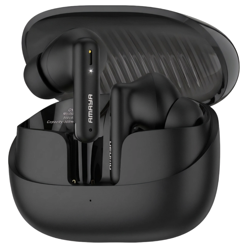 Amaya ATW-323 FreeBuds Pro Bluetooth 5.3 Earbuds - High Fidelity Wireless Earpods for All Smartphones & Tablets, 40H Playtime with Charging Case, ENC Mic for Clear Calls, Comfortable Fit Earphones