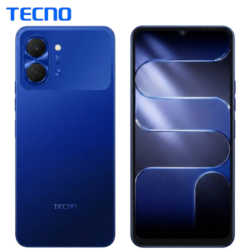 Tecno Pop 20 4GB RAM 128GB ROM Smartphone With 6.75 Inch HD+ 120Hz Display UNISOC T7250 Processor 5000mAh Battery 15W Fast Charging 13MP Rear Camera Android 15 Side Fingerprint 4G Dual Sim Phone