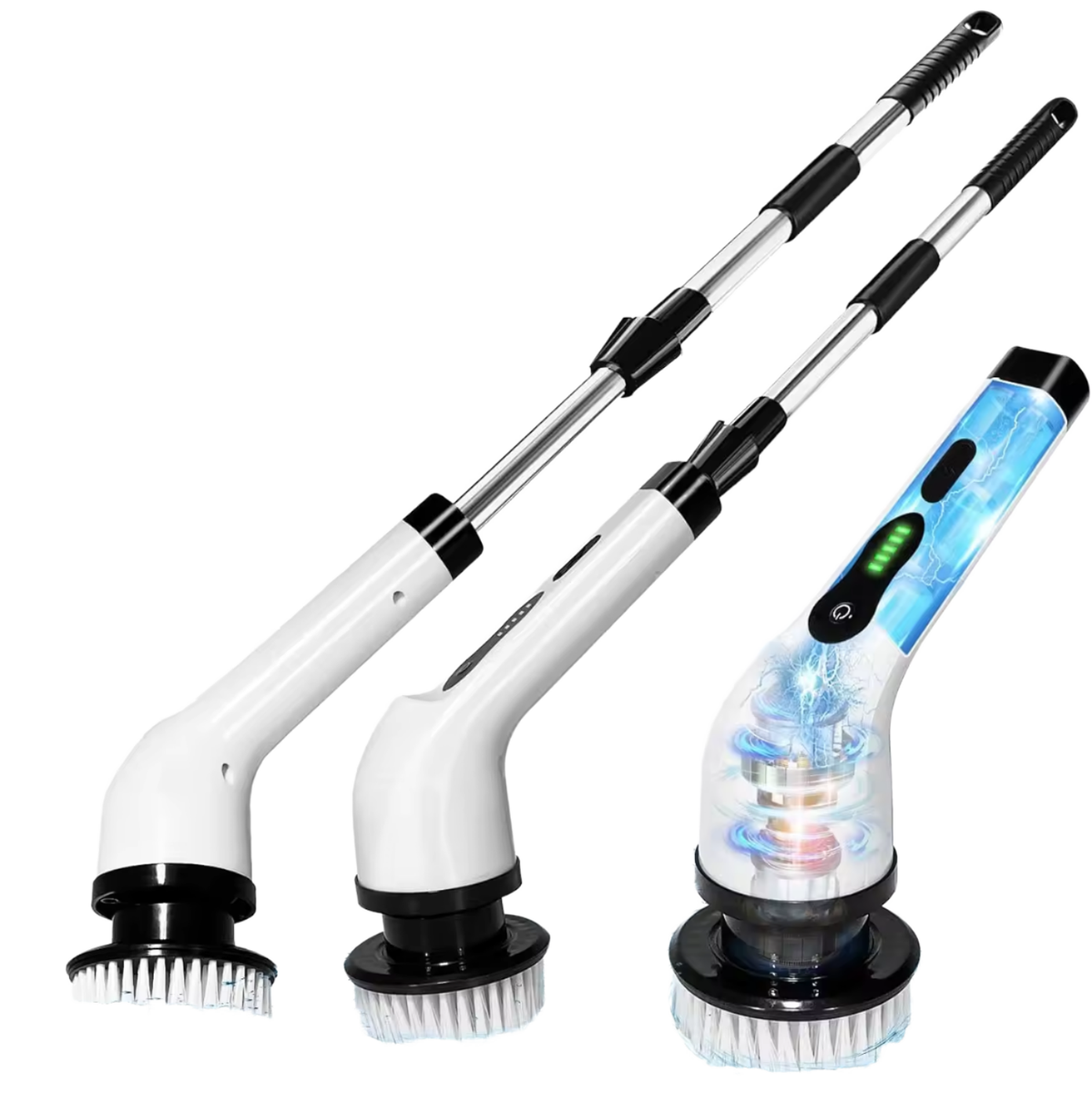 Powerful Rechargeable 9 in1 Electric Spin Scrubber Brush – Powered Cleaning Tool