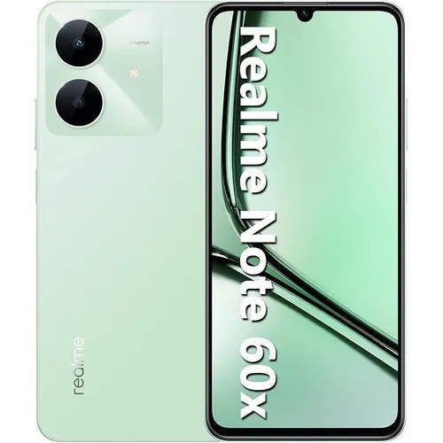 Realme Note 60x 6.74" IPS LCD Display, 4GB RAM+64GB ROM, 5000mAh, Android 14, 8MP Rear & 5MP Front Camera, Dual SIM, Fingerprint (side-mounted) Smartphones-1 year warranty
