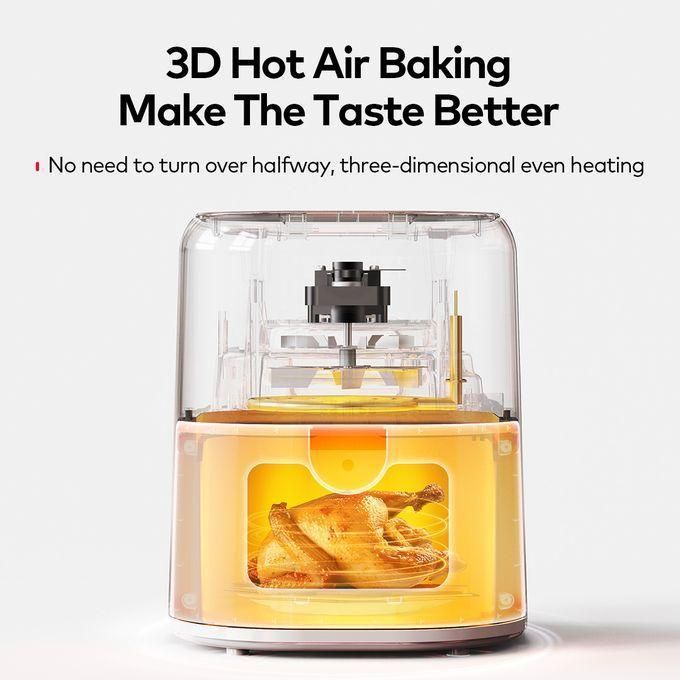 Itel  5L Digital Air Fryer - Blue, Polypropylene, Adjustable Timer, Oil-Free Cooking