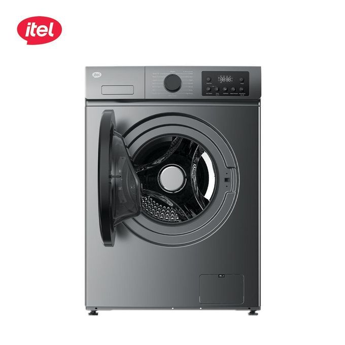 itel 8KG Front Load Washing Machine – Steam Wash, BLDC 1200RPM, Energy Class A