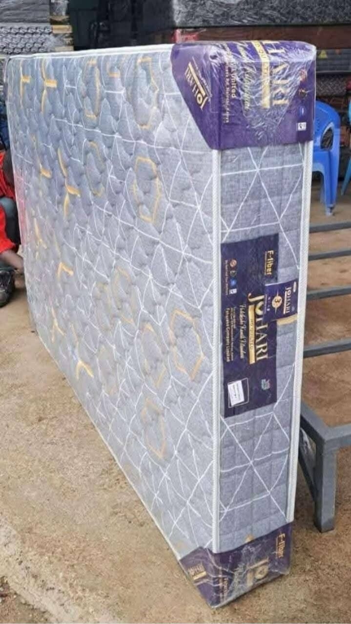 Johari Orthopedic Fibre Mattress 8 Inch Extra Firm Full Body Support Cool Breathable Sleep Surface Durable Spine Alignment Mattress with 3 Year Warranty Available in Multiple Sizes
