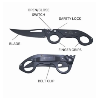 Jin hong LI switch blade pen knife foldable tactical EDC swiss army pocket