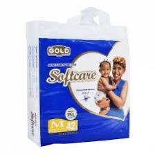 Offer price 2Softcare Gold Premium Baby Diapers - Ultra Absorbent Pants/Taped Style, All Sizes Available: Small (S), Medium (M), Large (L), XL High Quality Soft Care Gold (Pack of 40/44/48/52 Pieces)