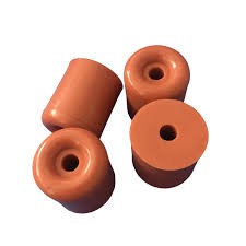 Heavy Duty Cylindrical Rubber Door Stopper 50mm Wall Protector Bumper Floor Mounted Screw In Doorstop Buffer Wedge Guard for Home Office Security Hardware Protection Black Brown Orange 5PCS.