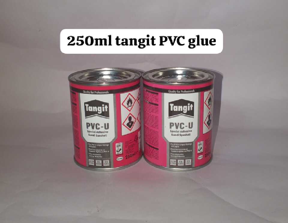 Tangit PVC-U Special Adhesive Glue 250ml For PVC Pipes Fittings High Strength Fast Drying Waterproof Solvent Cement For Plumbing Water Supply Drainage System Professional Plumbing Tool.