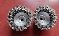 Twisted Knot Wire Wheel Brush for Angle Grinder - Professional Heavy Duty Steel Wire Cup Brush for Rust Removal, Paint Stripping, Weld Cleaning & Metal Polishing - High Performance Grinder Accessory.