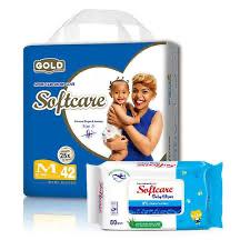 Offer price 2Softcare Gold Premium Baby Diapers - Ultra Absorbent Pants/Taped Style, All Sizes Available: Small (S), Medium (M), Large (L), XL High Quality Soft Care Gold (Pack of 40/44/48/52 Pieces)