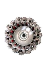 Twisted Knot Wire Wheel Brush for Angle Grinder - Professional Heavy Duty Steel Wire Cup Brush for Rust Removal, Paint Stripping, Weld Cleaning & Metal Polishing - High Performance Grinder Accessory.
