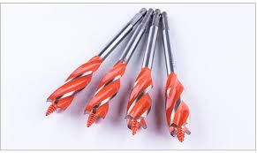 Heavy Duty Wood Auger Drill Bit Set 1/4 Inch Hex Shank Quick Change Stubby Spade Bits Orange Flute High Speed Carbon Steel Boring Hole Opener Drilling Tool for Carpenter Woodworking Hardware .      .