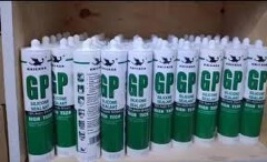 Knicker GP Silicone Sealant 280ml Pack of 3  - 100% Acetic High Tech Waterproof Adhesive for Glass, Aluminum, Kitchen & Bathroom Sealing - Professional Grade Fast Curing Sealant - 3 Tube