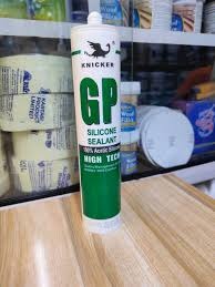 Knicker GP Silicone Sealant 280ml Pack of 3  - 100% Acetic High Tech Waterproof Adhesive for Glass, Aluminum, Kitchen & Bathroom Sealing - Professional Grade Fast Curing Sealant - 3 Tube
