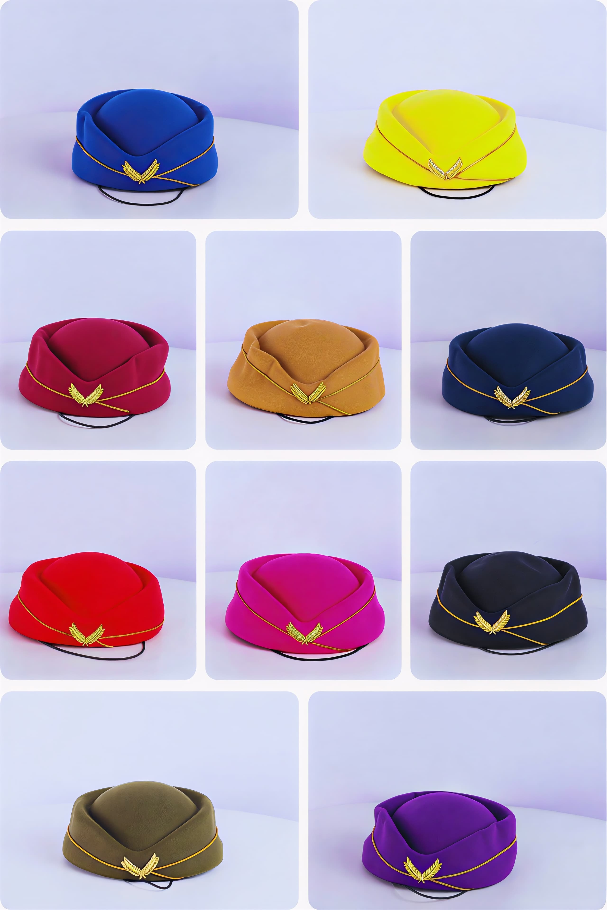 HOT SALE!!!!!STEWARDED/ AIR HOSTESS-STYLE BERET CAP – WOMEN'S FASHIONABLE UNIFORM & CASUAL HAT ACCESSORY