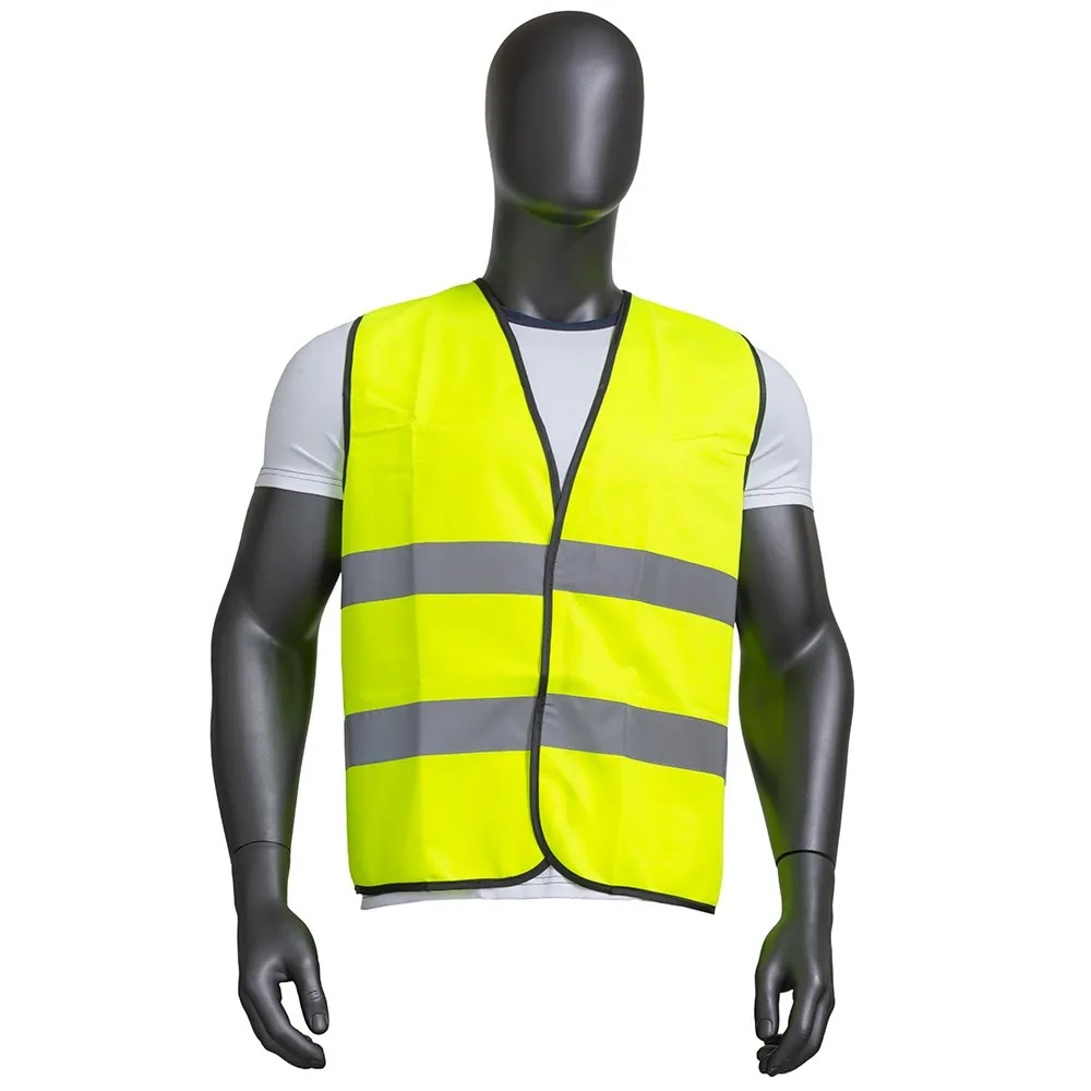 High Visibility Reflective Safety Vest with Dual Reflective Strips | Neon Yellow & Fluorescent Orange Reflector Jacket for Construction, Traffic Control, Roadside Emergencies, Cycling | Free Size