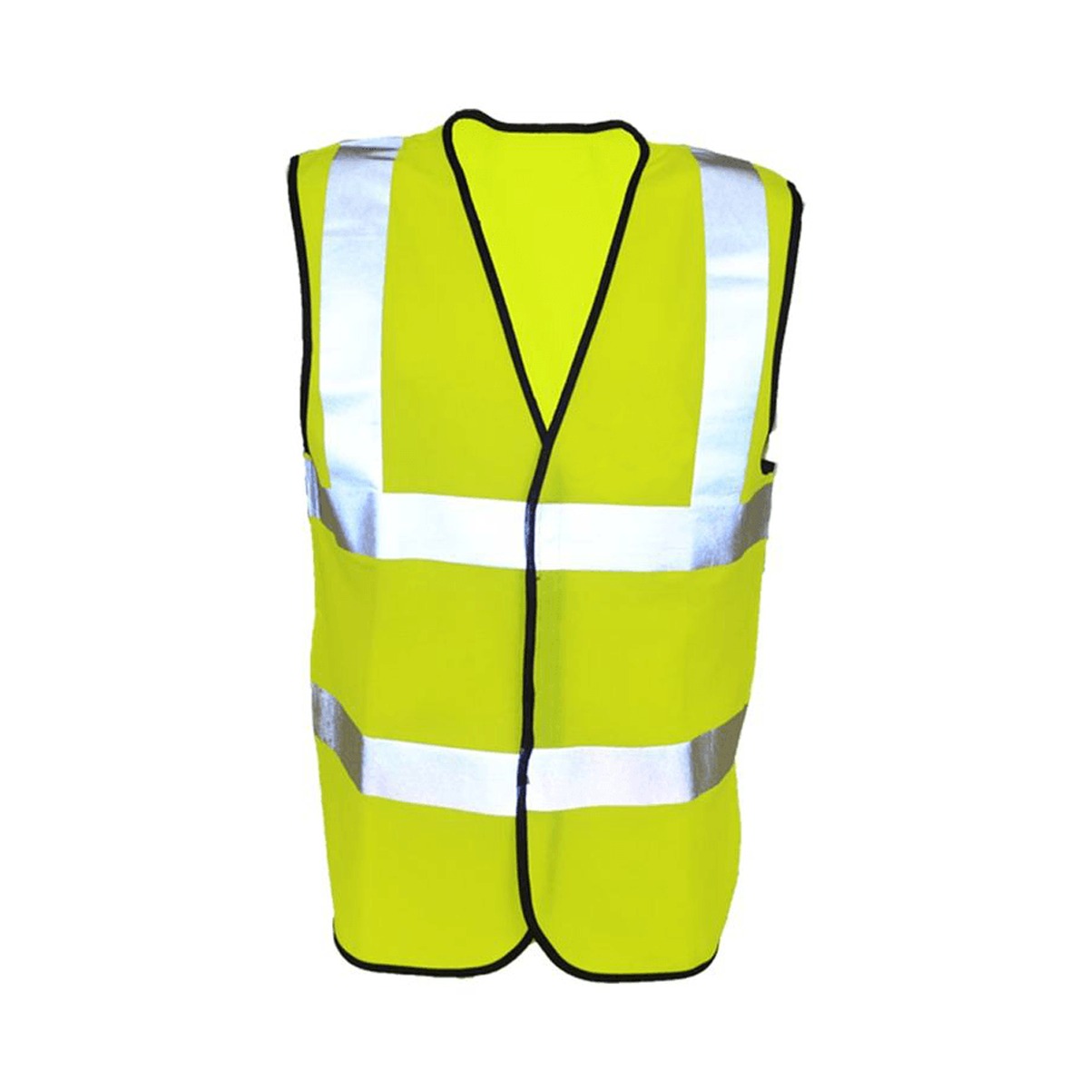 High Visibility Reflective Safety Vest with Dual Reflective Strips | Neon Yellow & Fluorescent Orange Reflector Jacket for Construction, Traffic Control, Roadside Emergencies, Cycling | Free Size