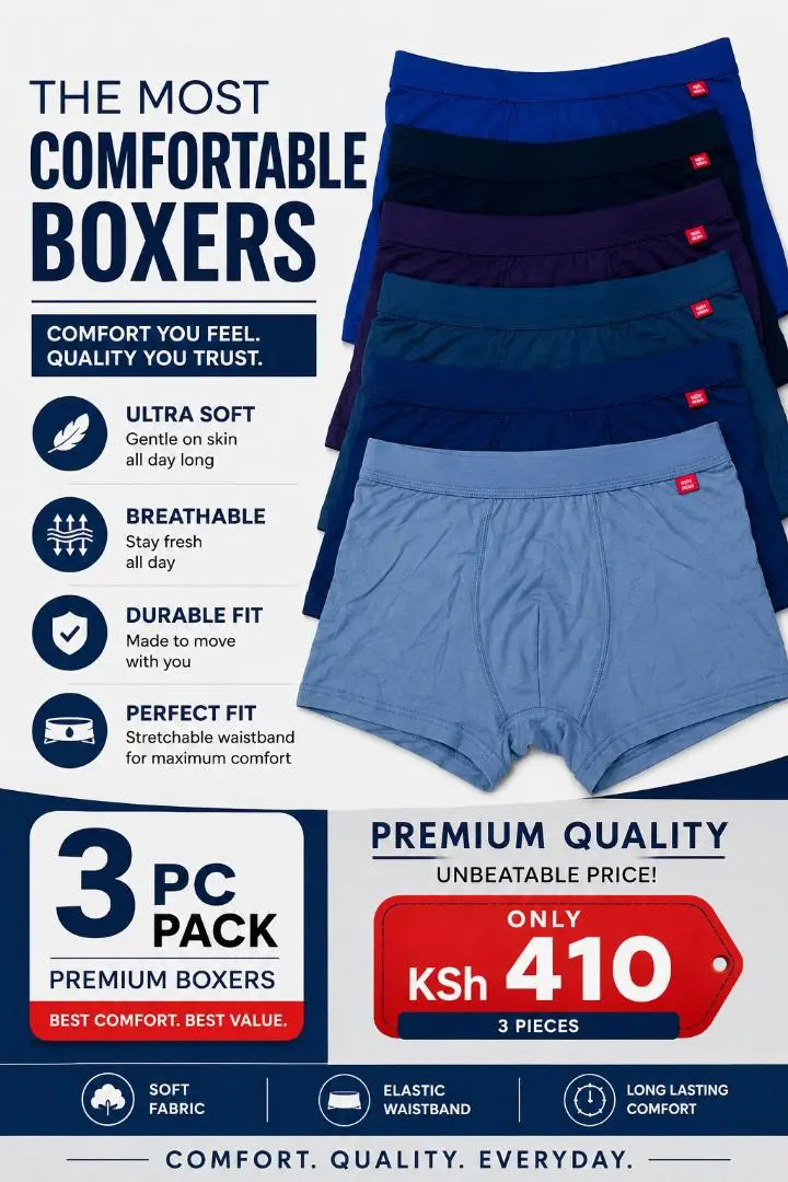 3pcs Heilliebao cotton feel free size!! Boxers very comfortable and stretchy.Upgrade your everyday comfort with these high-quality Heilliebao men’s boxers. Made with a soft cotton-feel fabric,