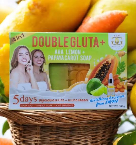 🍋🥕 NEW ARRIVALS – DOUBLE GLUTA+ AHA LEMON, PAPAYA & CARROT SOAP – EXFOLIATING, NOURISHING & MOISTURIZING FACE & BODY SOAP FOR RADIANT, SMOOTH & HEALTHY-LOOKING SKIN 🧼✨