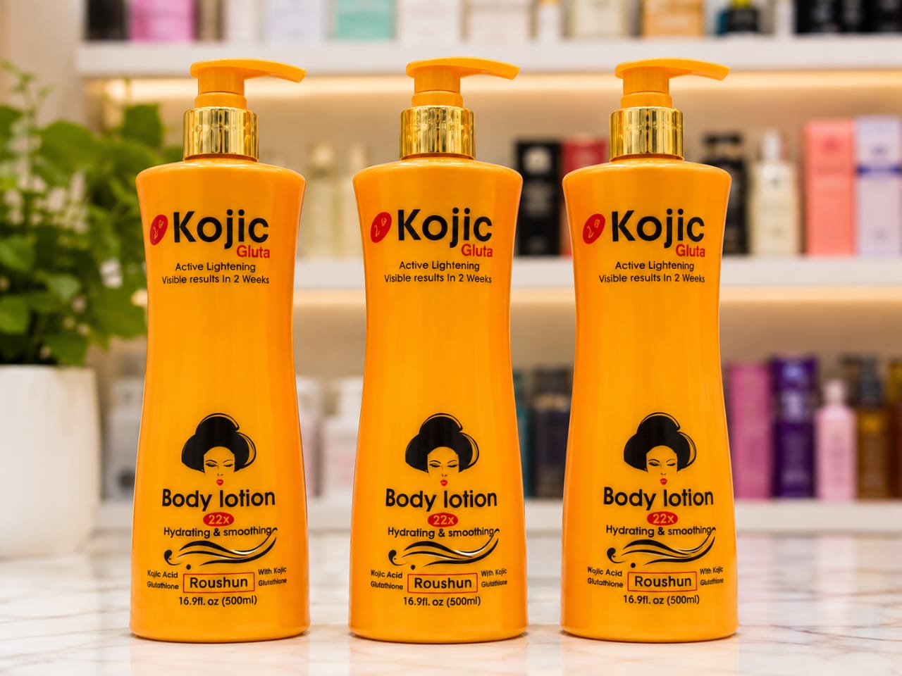 KOJIC GLUTA ACTIVE LIGHTENING BODY LOTION ✨UNLOCK A SMOOTHER, SOFTER & MORE RADIANT-LOOKING GLOW WITH KOJIC GLUTA BODY LOTION! 💛 THIS EVERYDAY BODY LOTION IS PERFECT FOR GIVING YOUR SKIN THE HYDRATI